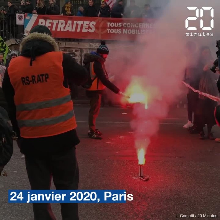 Manifestation contre la réforme des retraites à Paris
