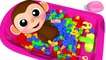 Learn Colors Baby Monkey Baby Bottle and PACMAN Finger Song for Kid Children