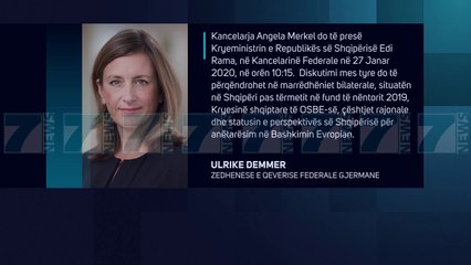 NDIHMA PER TERMETIN DHE NEGOCIATAT, RAMA TAKON MERKEL TE HENEN - News, Lajme - Kanali 7