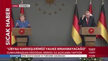 Cumhurbaşkanı Erdoğan ve Angela Merkel'den Ortak Basın Açıklaması