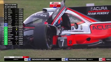 IMSA Daytona 2020 Qualifying Taylor Big Crash