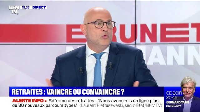 Laurent Pietraszewski sur les retraites: Dans le projet de loi que nous avons déposé, nous avons écrit qu'il y aura un âge d'équilibre