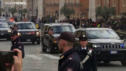 Az amerikai elnök a Vatikánban és Rómában