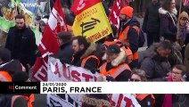 ویدئو؛ پاریس بار دیگر صحنه تظاهرات مخالفان دولت ماکرون بود