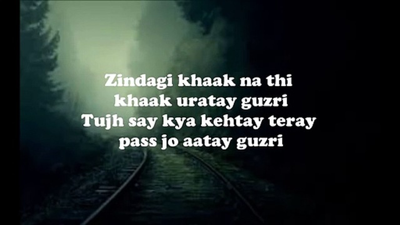 Zindagi khaak na thi lyrical  zindagi gulzar ha