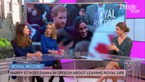 Prince Harry Echoed Mom Princess Diana in Speech About Leaving Royal Life: Compare Their Comments