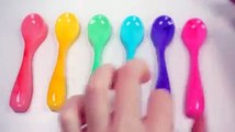 Johny Johny yes papa l Rainbow Spoon Milk Jelly -h Learn Colors Pudding