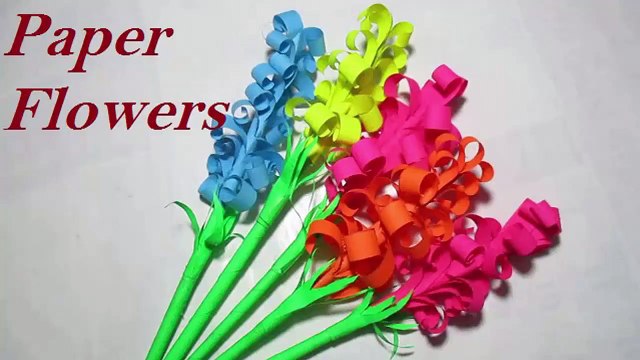 Easy Paper Flowers for Decoration | How to Make Flowers with Paper Simple and Easy | Paper Flower Making Ideas | DIY Paper Flowers Easy