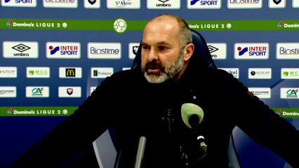 Conférence de presse de Pascal Dupraz après SMCaen / AC Ajaccio