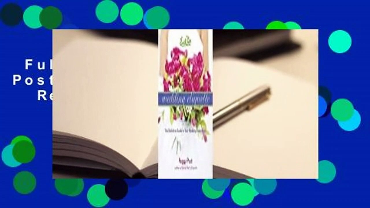 Full version  Emily Post's Wedding Etiquette   Review