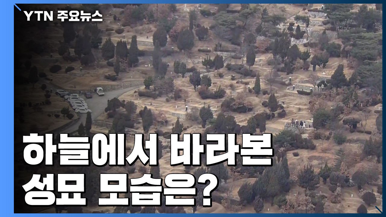 하늘에서 바라본 성묘 모습은? / YTN