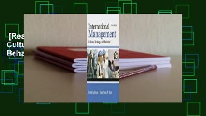 [Read] International Management: Culture, Strategy, and Behavior  For Kindle
