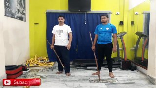 Stick Fight  lathi khela  Bengal Style (লাঠি খেলা) Bo Staff lower body attack & defense in [Hindi - हिन्दी]