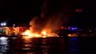 Dragos marina'da tekne yangını