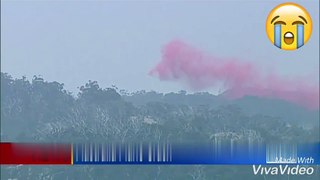 video leaked Australia firefighter plan crash