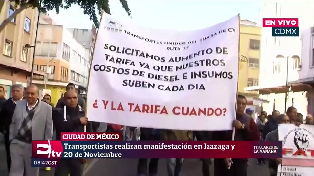 Choferes del transporte público en la CDMX piden alza a las tarifas