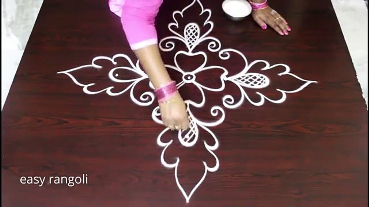 beautiful muggulu designs with 5 dots easy rangoli new kolam