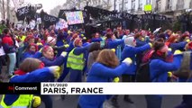 شاهد: تواصل المظاهرات في فرنسا ضد قانون إصلاح أنظمة التقاعد