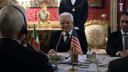 Mattarella incontra il Vice Presidente degli USA Michael R. Pence (24.01.20)