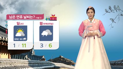 [날씨] 모레까지 제주 비...내륙 지역 대체로 구름 많음 / YTN