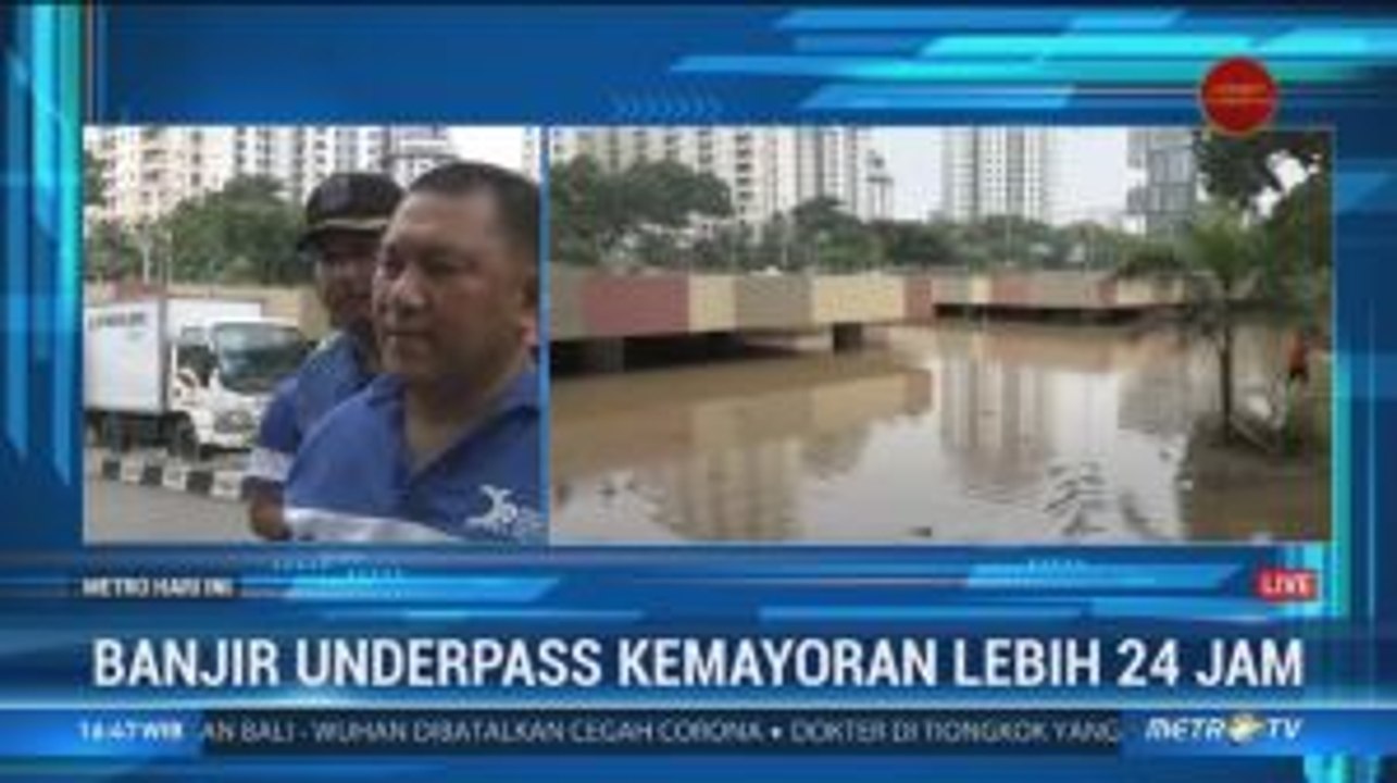 Hari ke-2, Banjir di Underpass Kemayoran Belum Surut