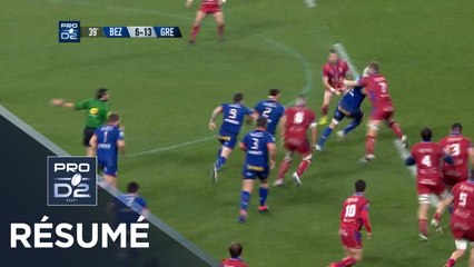 PRO D2 - Résumé Béziers-Grenoble: 16-25 - J18 - Saison 2019/2020