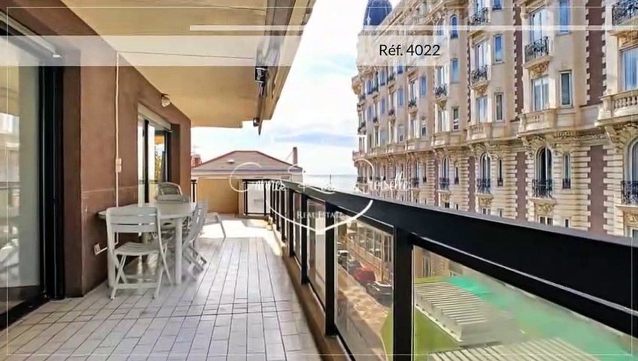 4 Pièces Cannes  Croisette Vue mer