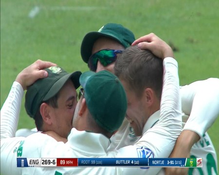 Nortje takes two wickets in two balls as South Africa fight back