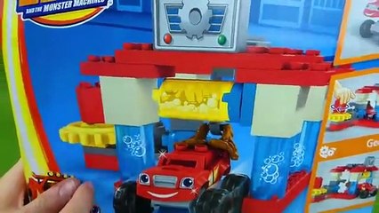 Скачать видео: Blaze and the Monster Machines Mega Bloks Toys Sets Truck Car Wash Construction Blaze Mashup Toys