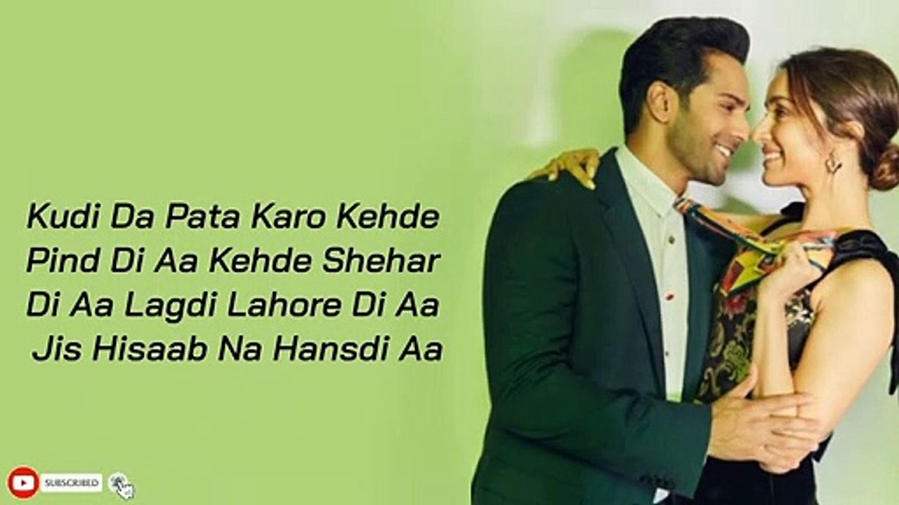 LAGDI LAHORE DI (Lyrics) | Street Dancer 3D | Varun Dhawan,Shraddha K | Guru Randhawa, Tulsi Kumar