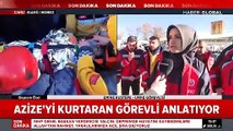 Elazığ depreminde Azize'yle konuşan UMKE görevlisi Emine Kuştepe Haber Global'e konuştu