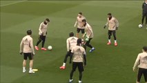 Última sesión de entrenamiento del Real Madrid antes del partido contra el Valladolid