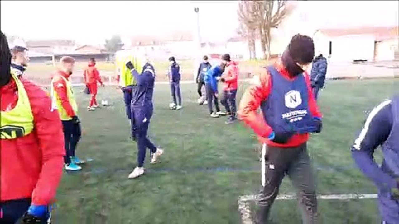 Entraînement de l'ASM Belfort à 3 jours de recevoir Montpellier