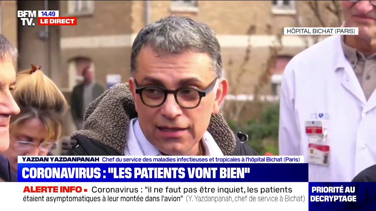 Coronavirus: le chef du service maladies infectieuses de l'hôpital Bichat juge "extrêmement faible" la probabilité d'une épidémie en France