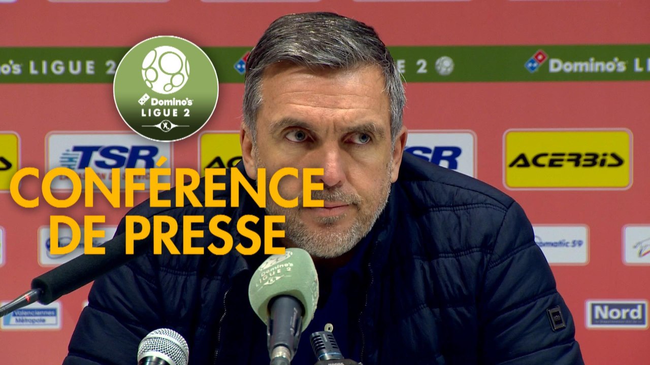 Conférence de presse Valenciennes FC - Le Mans FC (1-0) : Olivier GUEGAN (VAFC) - Richard DEZIRE (LEMANS) - 2019/2020