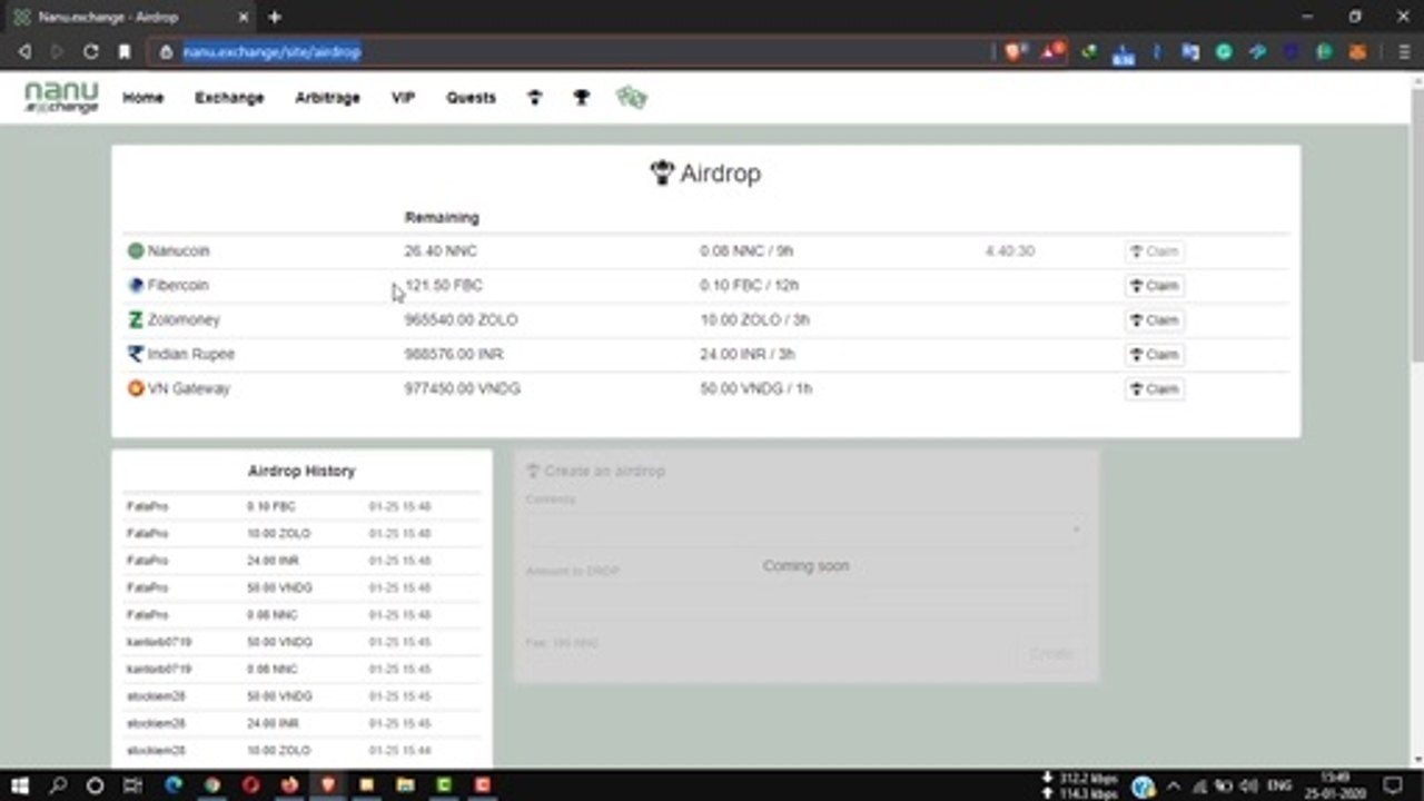 Earn unlimited listed INR, ZOLO coins, VNDG coins. with proof. direct withdraw