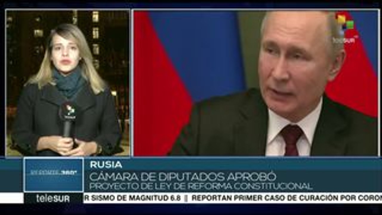 Rusia: Cámara de diputados aprueba proyecto de reforma constitucional