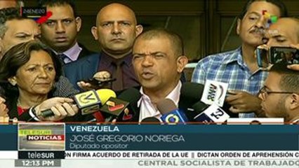 Venezuela: diputados opositores exigen restitución de derechos