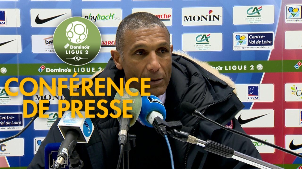 Conférence de presse Châteauroux - Chamois Niortais (1-1) : Nicolas USAI (LBC) -  (CNFC) - 2019/2020