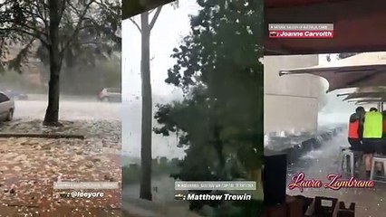 Masiva granizada del tamaño de pelotas de golf azota a la capital australiana de Canberra