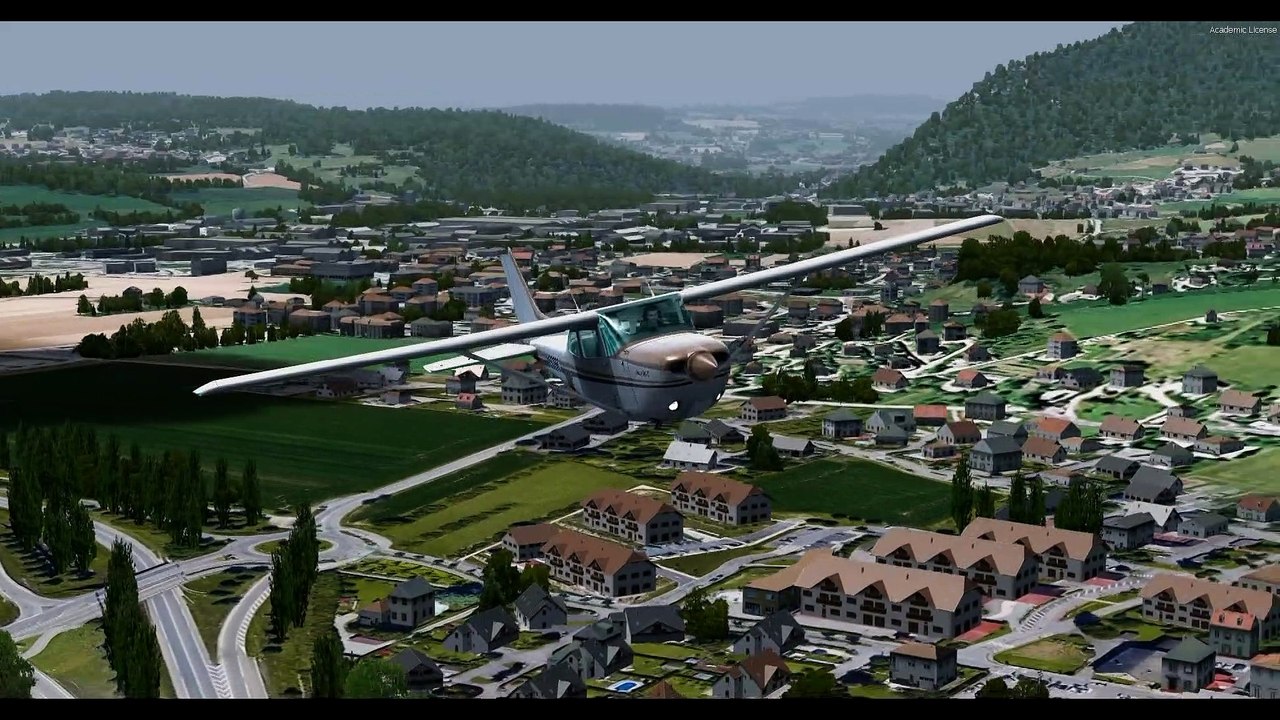 Annecy LLH adapté au pack Rhône Alpes 3DA de France VFR