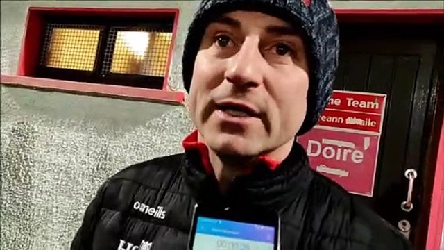 Derry manager Rory Gallagher gives his verdict on disappointing draw with Leitrim in Celtic Park