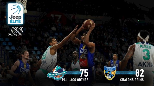 Jeep® ÉLITE : Pau-Lacq-Orthez vs Châlons-Reims (J20)
