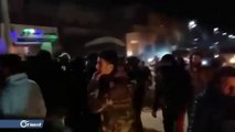 مظاهرة في مدينة الحراك بدرعا  تطالب بإطلاق سراح المعتقلين لدى ميليشيا أسد