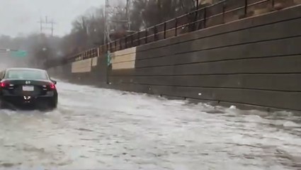 Disastrous flooding slams Pennsylvania turnpike