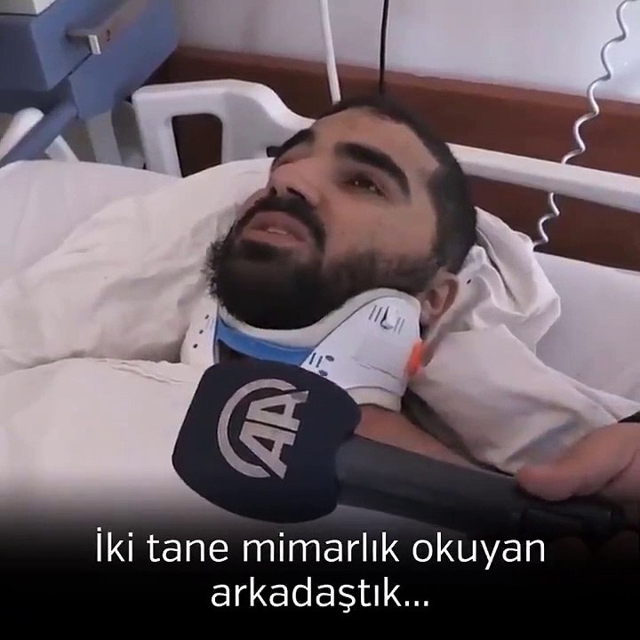 Enkaz altından kurtarılan genç yaşadıklarını anlattı