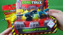 Dinotrux Toys Pull Back Racer Dozer Plus Ton Ton, Ty, D-Structs, Revvit and Scraptor Dinosaur Toys-