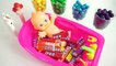 Number Counting Baby Doll Bath Time and Play Foam Ice Cream Cups Surprise Toys
