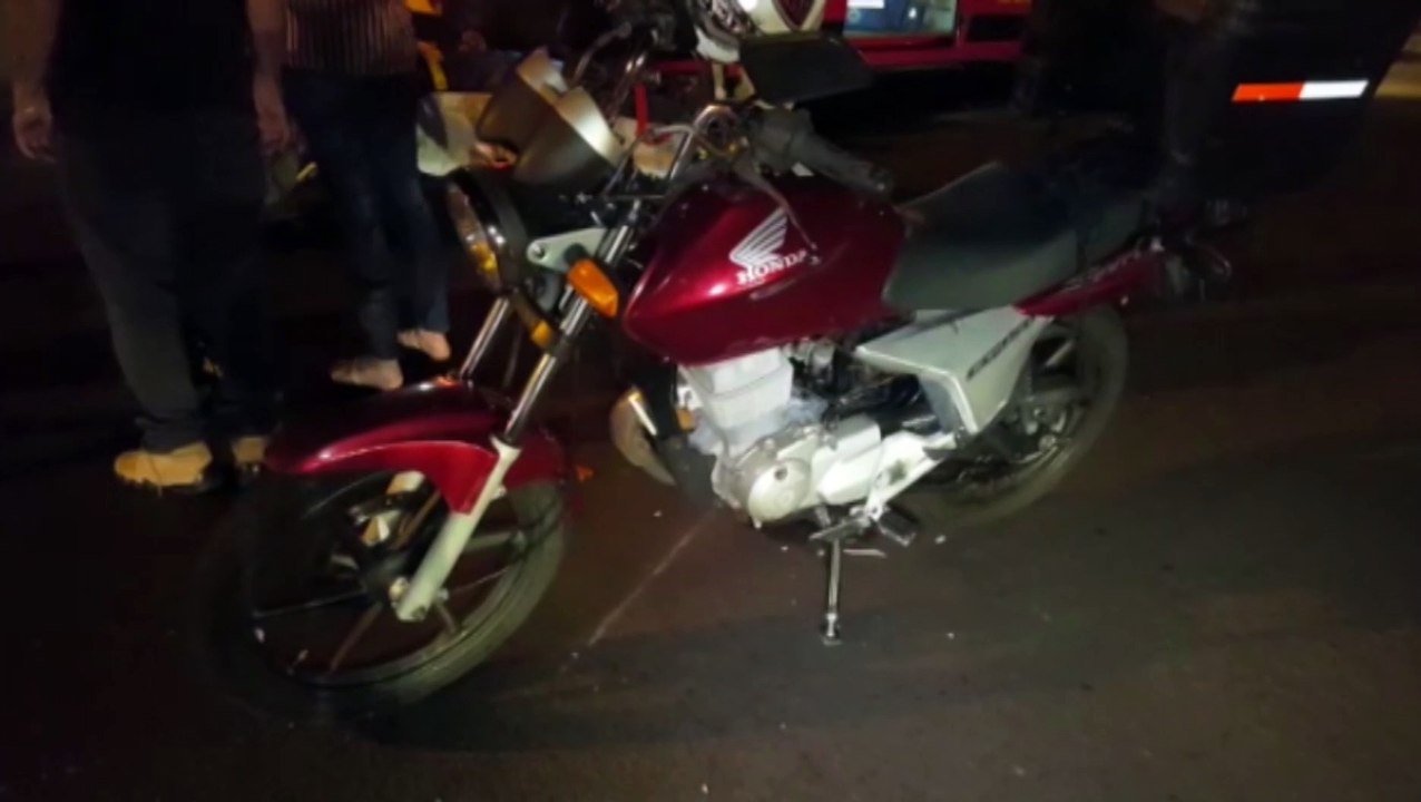 Rapaz fica ferido em colisão de trânsito, no Centro de Cascavel