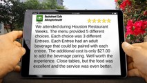 Backstreet Cafe Houston Amazing Five Star Review by Bikingforhealth